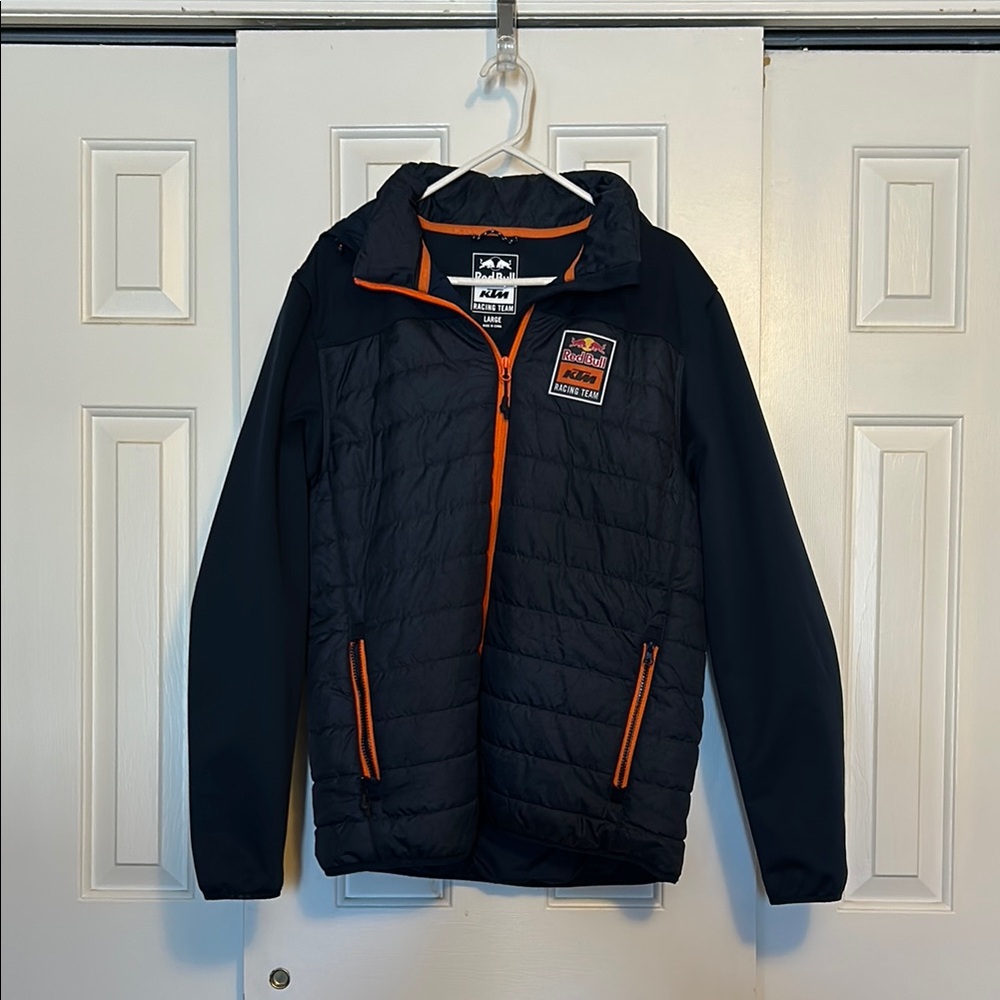 Red Bull Racing Black and Orange Jacket